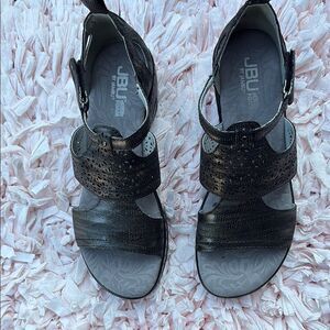 JBU Women's Elegant Black Sandals